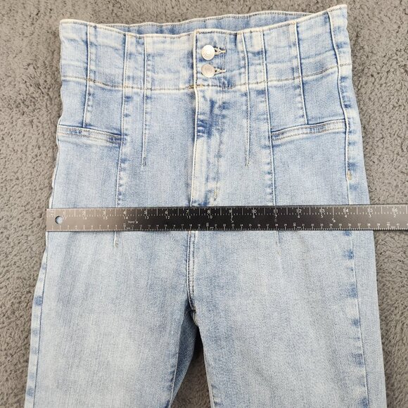 Free People We the Free Jayde Super High Waisted Stretch Flare Jeans Sz 29 Long - Picture 4 of 10